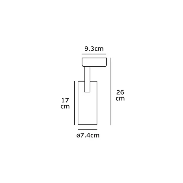 Olpo Σποτ ράγας αλουμινίου LED COB 20W 3000K 2.013lm 12° μαύρο 2