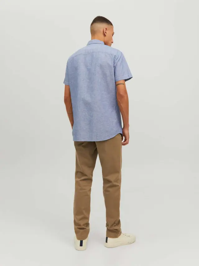 JJESUMMER SHIRT S/S S23 SN Faded Denim 2