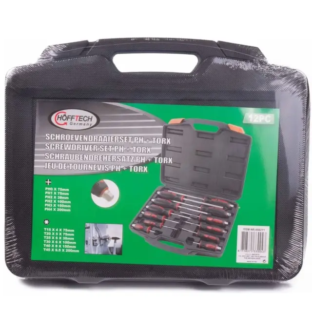 Κατσαβίδια Hofftech PH + Torx Set - 12 Τεμάχια