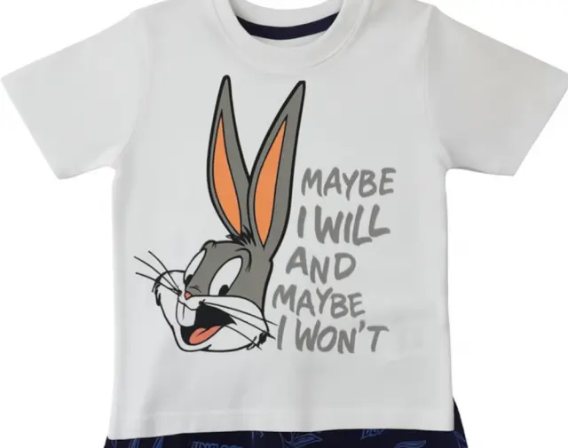Πιτζάμα Καλοκαιρινή Bugs Bunny White 80102020011 - 6-7 Y (122cm) 2