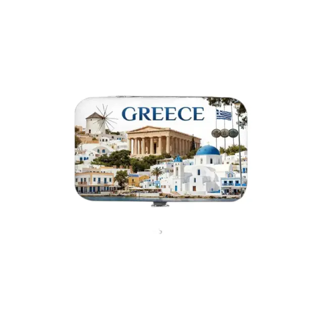 Κασετίνα περιποιήσης νυχιών σε θήκη Souvenir - Σετ 12 τεμάχια - Greece - 871878