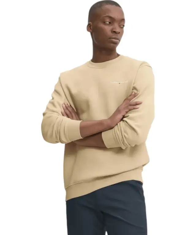 Tommy Hilfiger - Ανδρικό Φούτερ Tjm Linear DM0DM20249-AE3 Μπεζ - XL