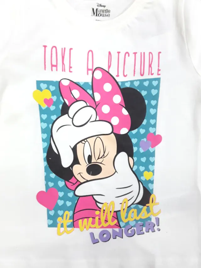 Μπλουζάκι Μακρυμάνικο Minnie Cream 8020396 - 6-7 Y (122cm) 2