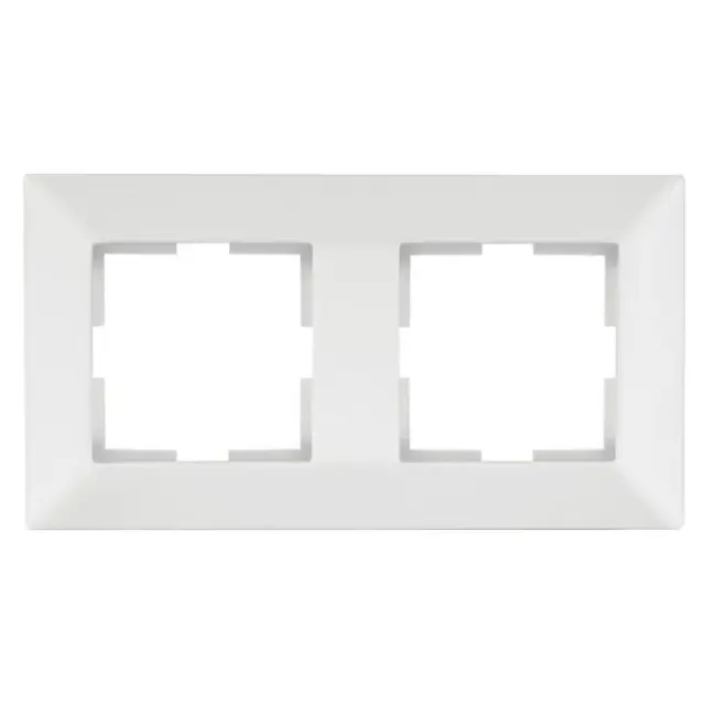 Meridian Accessory White Two Gang Frame