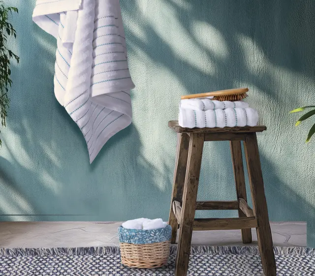 ΣΕΤ ΠΕΤΣΕΤΕΣ 3 ΤΜΧ SORENTO BLUE NEF-NEF HOMEWARE WHITE