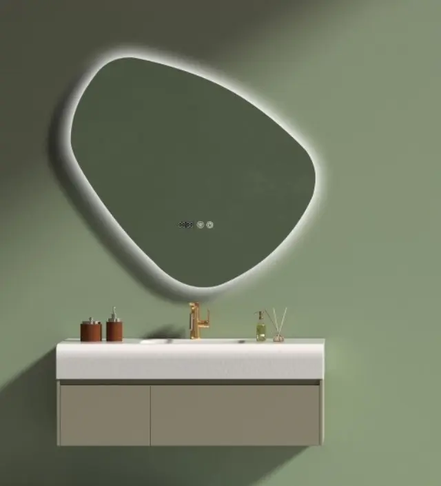 ΚΑΘΡΕΦΤΗΣ ΜΠΑΝΙΟΥ LED ΑΦΗΣ MIRRORLUX CYNTHIA S-4941 ΑΣΥΜΜΕΤΡΟΣ 760Χ800MM