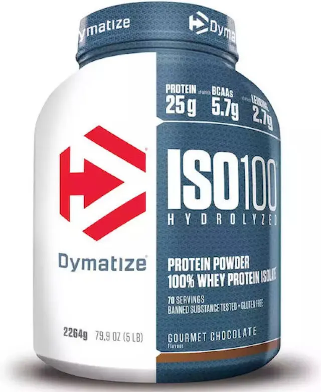 Dymatize ISO 100 Hydrolyzed 2264g Gourmet Chocolate (4029679676145)