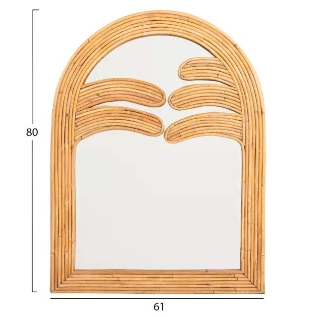 ΚΑΘΡΕΠΤΗΣ ΤΟΙΧΟΥ FB94366 ΦΥΣΙΚΟ RATTAN 61x5x80Υεκ. 2
