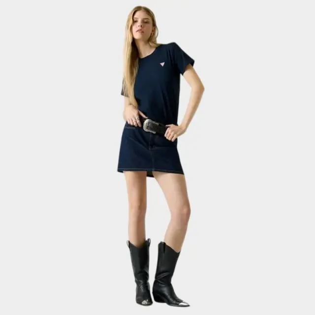 Guess - Γυναικείο T-Shirt Regular Fit W4YI10J1314-A71W Μπλε Σκούρο - XL 2