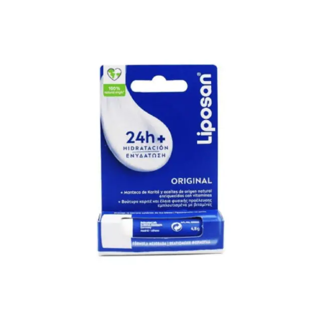 Liposan Lip Balm Original Περιποιητικό Balm Xειλιών για 24h+ Ενυδάτωση, 4.8g