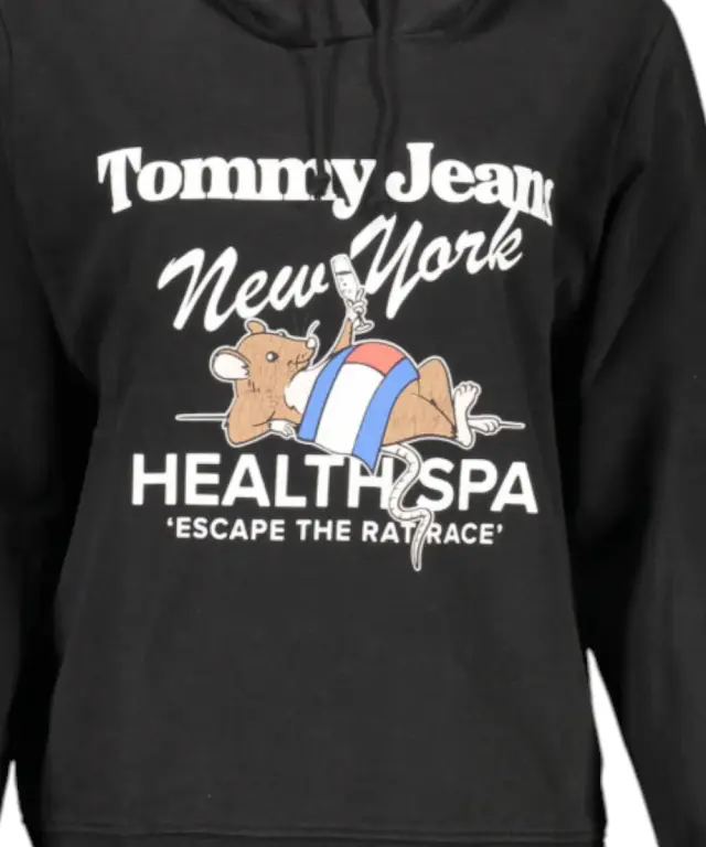 Tommy Hilfiger - Γυναικείο Φούτερ Hoodie TJW Reg Sportees Health Spa Hood DW0DW14874-BDS Μαύρο 3