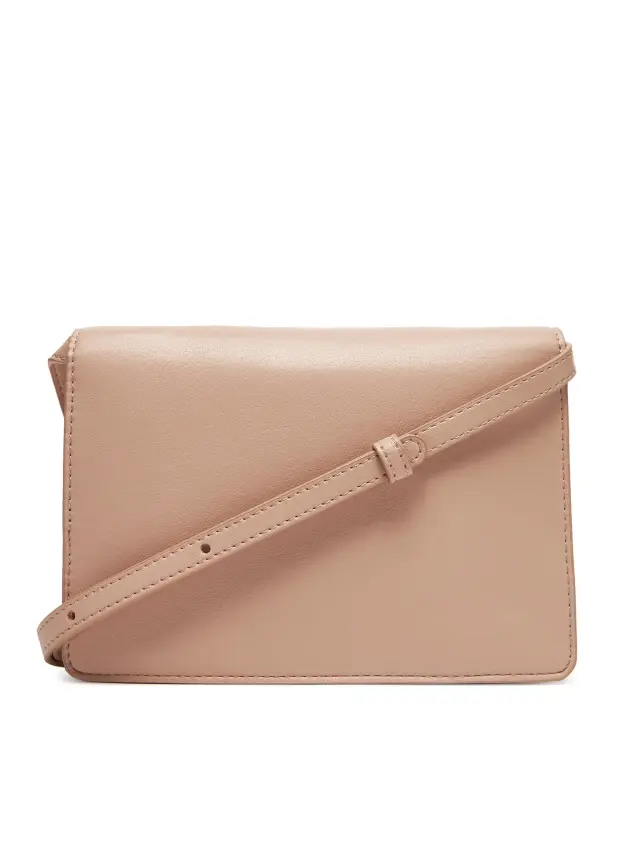 Calvin Klein Γυναικεία Τσάντα Hardware Flap Crossbody Ροζ 2