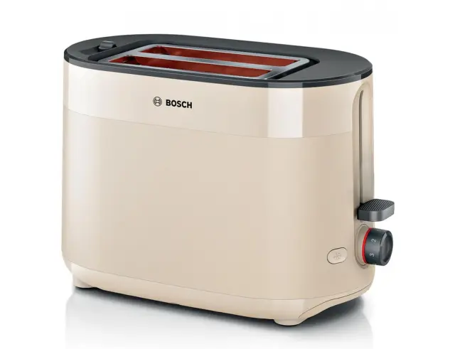 Compact Φρυγανιέρα Bosch MyMoment TAT2M123 με ισχύ 950W και χωρητικότητα 2 φέτες ψωμιού - Beige TAT2M127 2