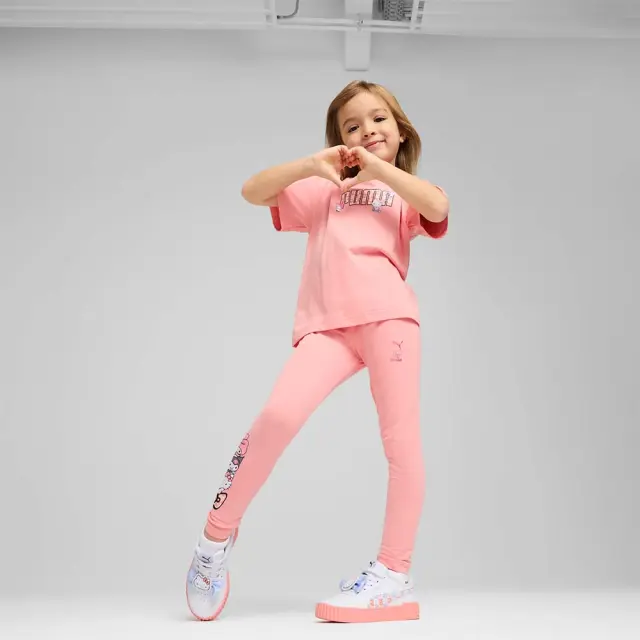 Puma Girl's Hello Kitty Friends High Waist Leggings Σομόν 630064-18 (Puma) 3