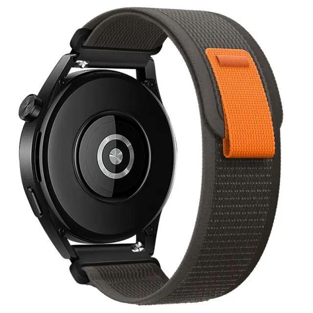 Watchband Hoco WH04 Belle Series από Nylon για Samsung Huawei Xiaomi Vivo OPPO κα 20mm Universal Μαύρο-Γκρι Herbolive