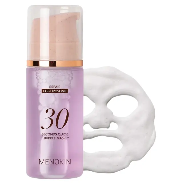 Menokin 30 Seconds Quick Bubble -Μάσκα Ομορφιάς Προσώπου για Ανάπλαση Με Λιπόσωμα Egf 95ml