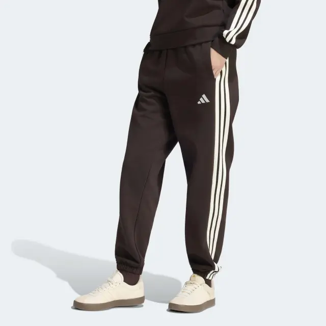 Adidas Essentials 3-Stripes Fleece Loose-Fit Pants KX0789 - S