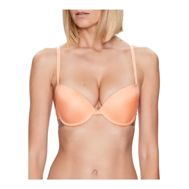Emporio Armani Γυναικείο Σουτιέν Push-Up Shinny Logo, Χρώμα Papaya - 70B