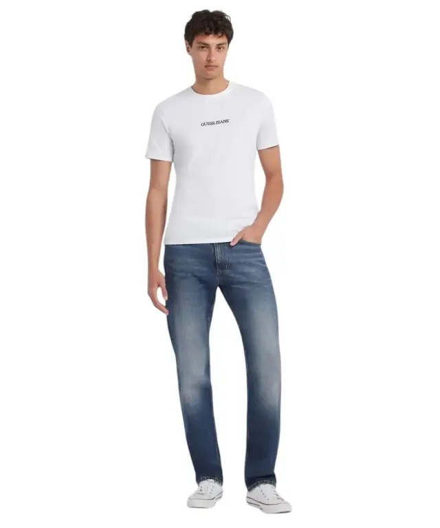 Guess - Ανδρικό T-shirt Essential Logo M4YI52K8HM0-G011 Λευκό - XS 3