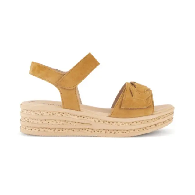 Gabor Πέδιλα Γυναικείο δέρμα Nubuck Κίτρινο GAB/44553 14-COGNAC