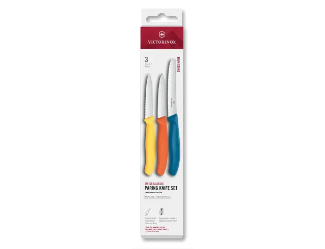 Σετ Μαχαίρια Γενικής Χρήσης Victorinox Swiss Classic με μήκος λεπίδας 8cm και 11cm - Multicolour - 3 τεμάχια6.7116.32C1 2