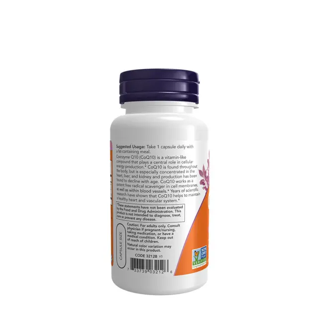 Now Foods CoQ10 100 mg with Hawthorn Berry Vegetarian 90 Veg Capsules 3