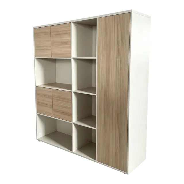 Βιβλιοθήκη γραφείου Stark pakoworld μπεζ oak 160x40x200εκ