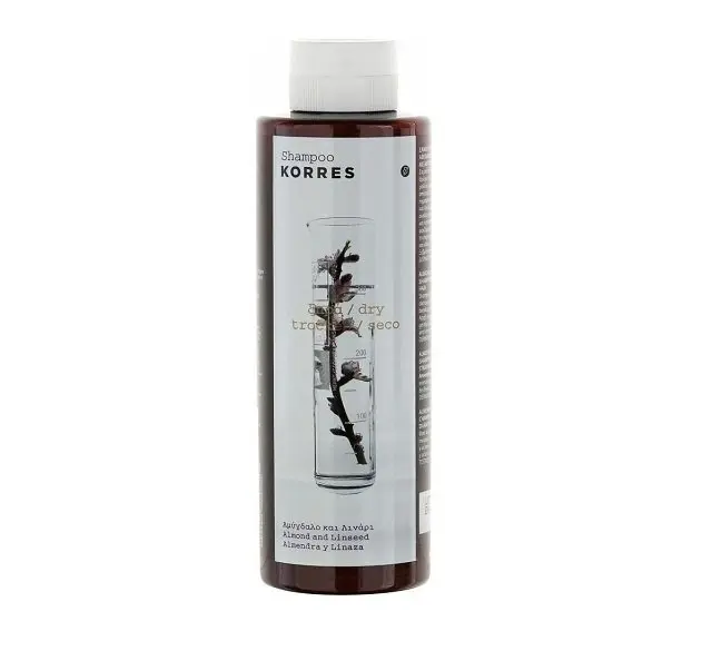Korres Almond & Linseed Σαμπουάν για Αναδόμηση και Θρέψη στα Ξηρά Μαλλιά, 250ml