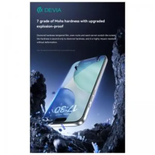 Tempered Glass Crystal Diamond Hardness Devia Apple iPhone 18 Pro Max/ 17 Pro Max με Βοηθητικό Εργαλείο Van Μαύρο (1 τεμ.) N69957 2