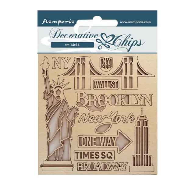 Chipboard Stamperia 14x14cm, Sir Vagabond Aviator, New York