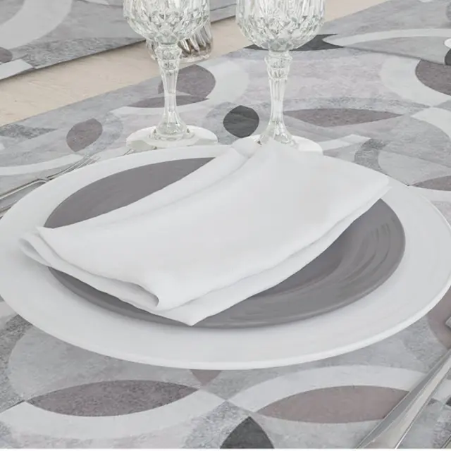 Τραπεζομάντηλο Κύκλοι 140x180 Γκρι 140 x 180 cm Γκρι 140 x 180 cm 2