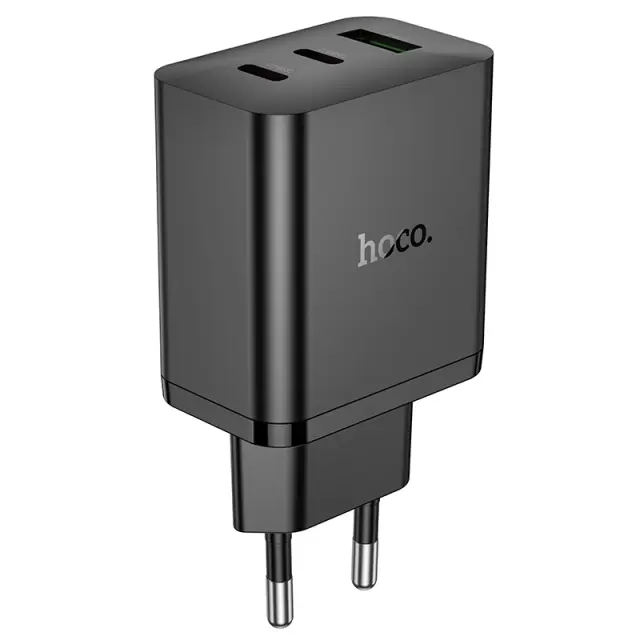 Φορτιστής Ταξιδίου Hoco N50 Scenery GaN Tech PD45W με 2xUSB-C και 1xUSB-A Μαύρος 3