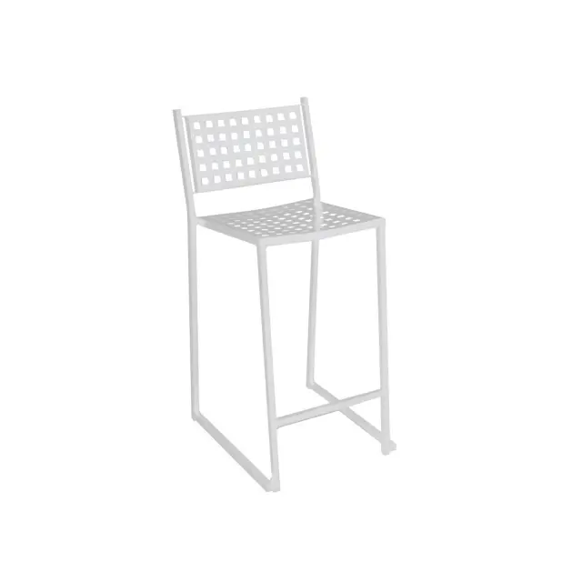 Σκαμπώ Bar CAPRICE Μέταλλο Άσπρο 43x50x102cm