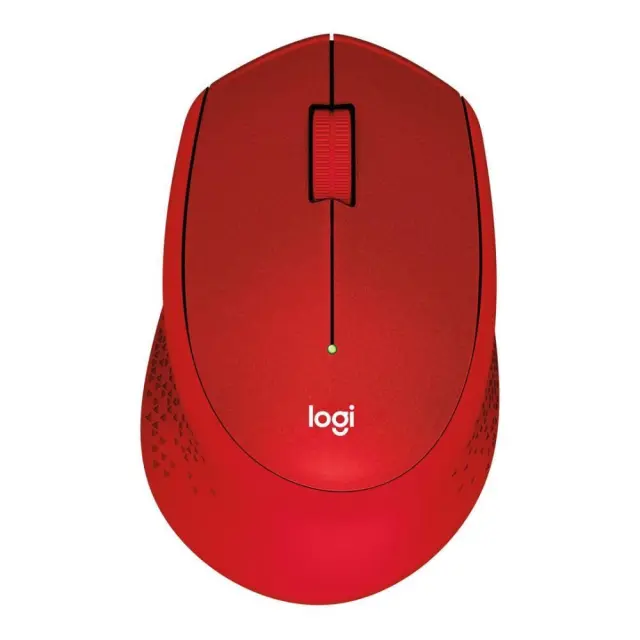 Logitech Mouse M330 Silent Plus Wireless Red (910-004911)