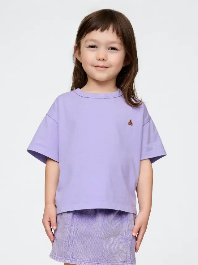 Βρεφική & Νηπιακή Oversized Μπλούζα Warm violet