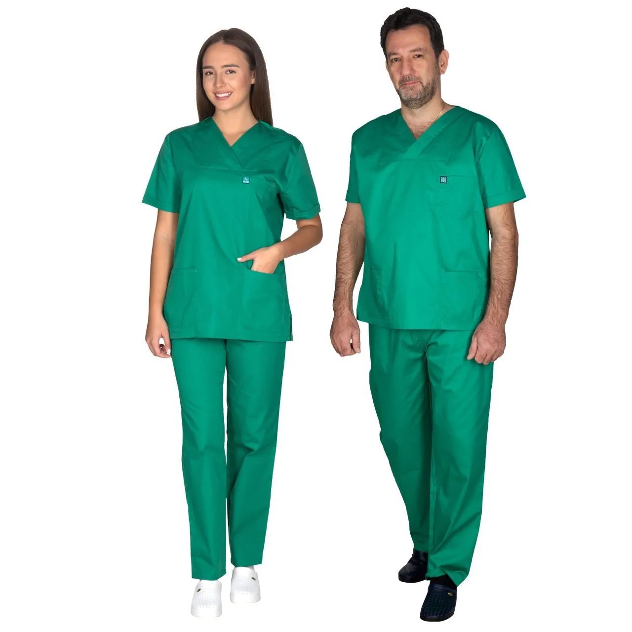 Ιατρική Στολή Unisex – Ανοιχτό Πράσινο XXS-8XL - Small