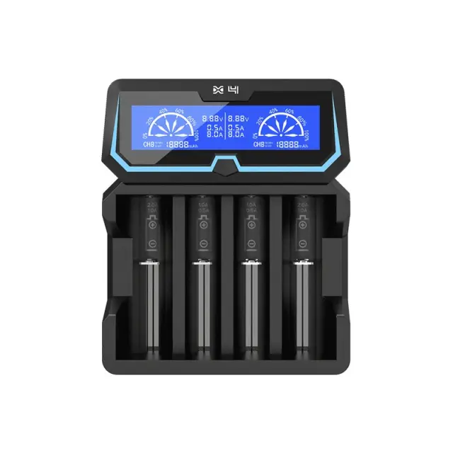 XTAR X4 φορτιστής 4 μπαταριών μεγέθους AA/AAA/18650