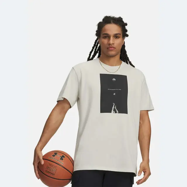 Under Armour Men's Curry Greatest Shooter Shortsleeve T-Shirt Μπεζ 6009781-110 (Under Armour) - XLarge