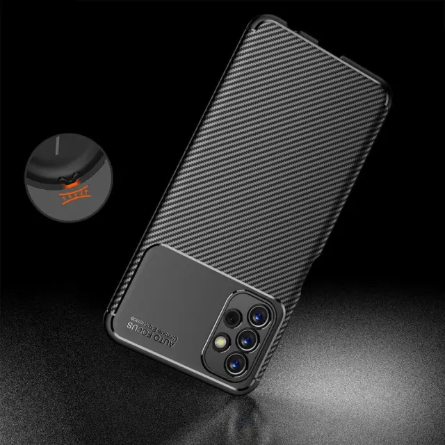 Techsuit® CarbonFiber Θήκη για Galaxy A13 4G- Black 2