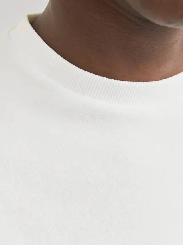JJEBRADLEY SWEAT CREW NOOS - Cloud Dancer 2
