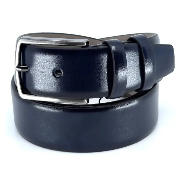 Μπλε Ζώνη P.U. Leather 3,5 cm