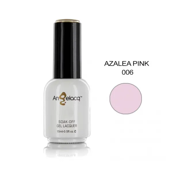 Ημιμόνιμο επαγγελματικό βερνίκι ANGELACQ 15ML - 0.5FL.OZ 006 Azalea Pink
