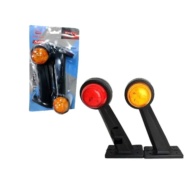 Ζευγάρι Φώτα Όγκου LED Πορτοκαλί-Κόκκινο - LED Volume Lights Orange - Red 074113