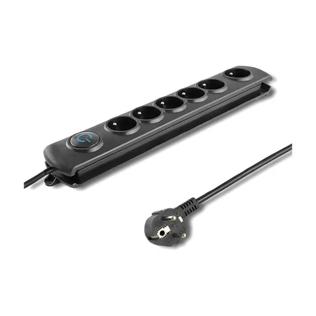 Qoltec Power Strip 6-socket 5.0m Black (50172)