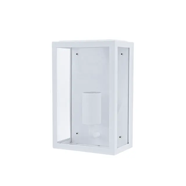 Aca Light ΛΕΥΚΟ ΕΠΙΤΟΙΧΟ ΦΩΤΙΣΤΙΚΟ CELIA MINI 1XE27 IP44 ΜΕ ΔΙΑΦΑΝΟ ΓΥΑΛΙ
