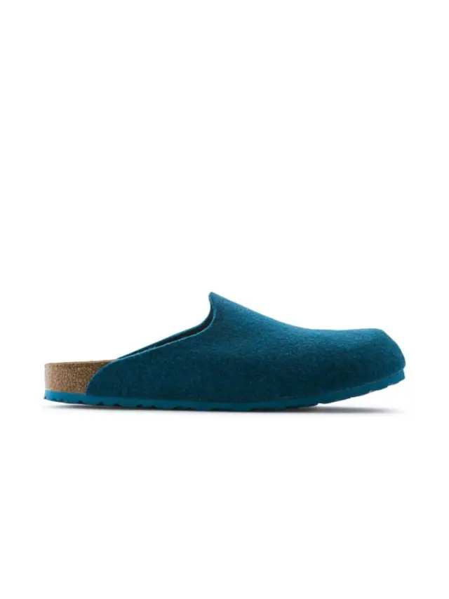 Birkenstock Παντόφλες Unisex τσόχα Μπλέ BIR/AMSTERDAM 1021447 PETROL 3