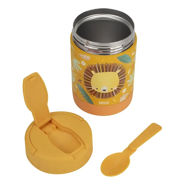 Sassi Ανοξείδωτος Θερμός Φαγητού 350ml Chompy The Lion 2