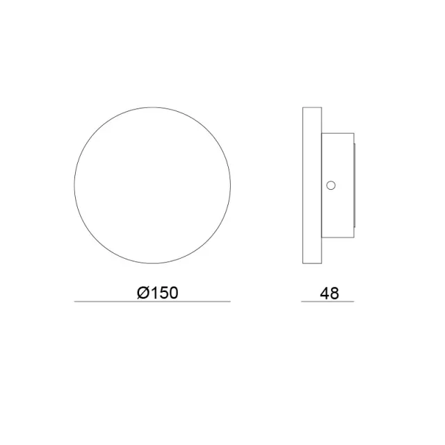 LED ΓΥΨΙΝΟ ΕΠΙΤΟΙΧΟ Φ/Σ ΦΥΣΙΚΟ 5W 300Lm 3000K Φ150Χ45 RAFA / G8529LED 3