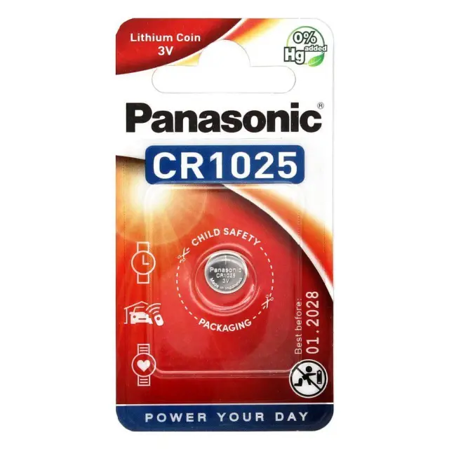 PANASONIC Lithium Power CR1025 3V μπαταρία ρολογιών 1 τμχ