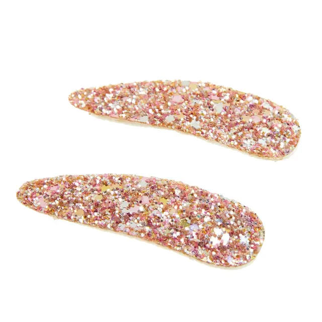 Κλιπ μαλλιών με glitter 2